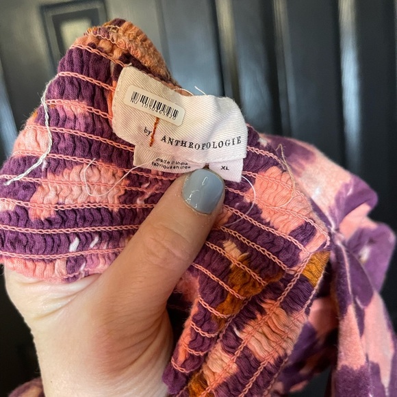 Anthropologie Ruched Ruffle Halter Top XL - Picture 10 of 11